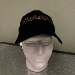 Taylormade Golf Hat Strap Back Black Embroidered Front